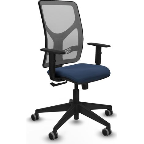 Sedia da ufficio piqueras y crespo Motilla blu navy similpelle (1/2)
