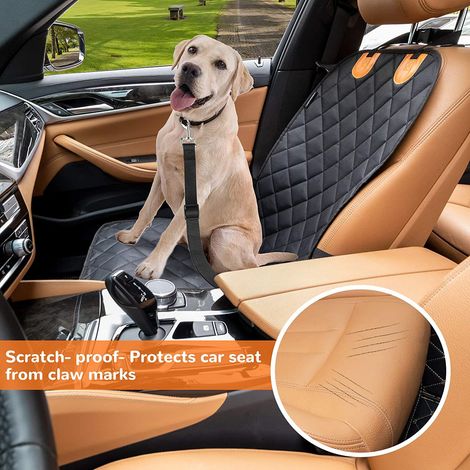 Siege Auto pour Chien, Imperméable Siege Voiture pour Chien, 60 cm X 45 cm X 45 cm, Cuir, Positionnez l'accessoire et contrôlez son maintien, Dimensions (L × l × h) (1/5)