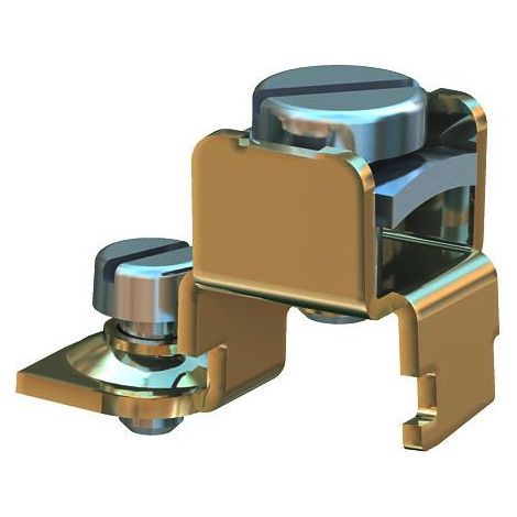 OBO Bettermann Ángulo de conexión de conductor de protección 20x12x15 Acero galvanizado, 6288704