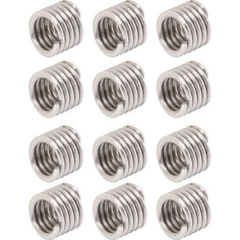 Kit 50 inserts filetés en acier inoxydable, douille réparation taraudage, pas US 5-401.5D, lot de 50 pièces. (1/5)