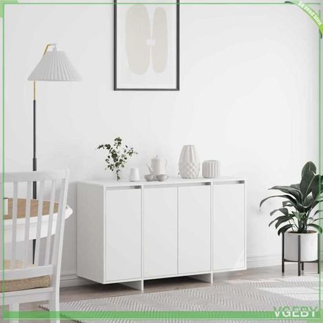 Buffet - Buffet bas - Blanc - Bois d'ingénierie - 120 x 41 x 75 cm (1/5)