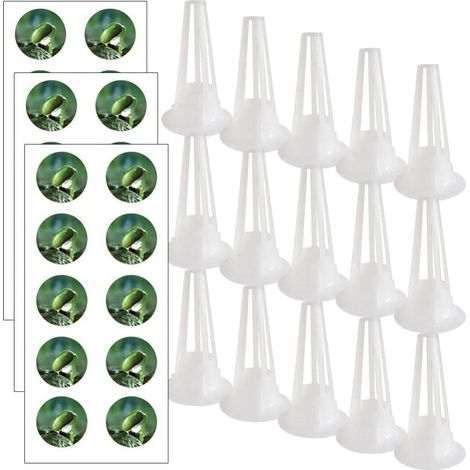 Kit de Culture Hydroponique avec Pots de Plantation, Godets Fendus et Coupelles pour Jardinage Intérieur, Conteneurs pour Arrosage Automatique, Accessoires de Système Hydroponique (1/5)