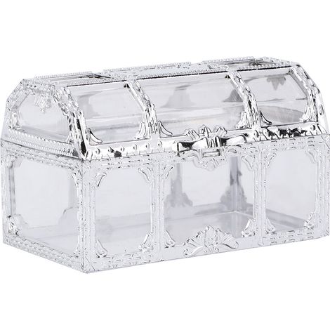 12 boîtes de chocolats au sucre, à offrir en cadeau pour les mariages et les anniversaires (couleur argent) (1/5)
