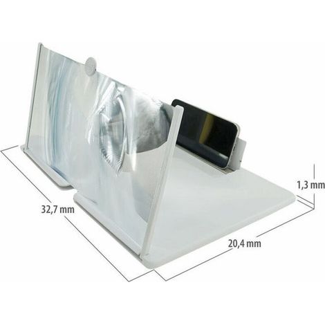 Loupe écran grossissant pour smartphone 16" - coloris blanc (1/5)