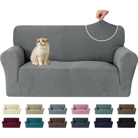 1 Housse Canapé 2 Places, Universelle, Protection Animaux, Antidérapante, Salon (1/5)