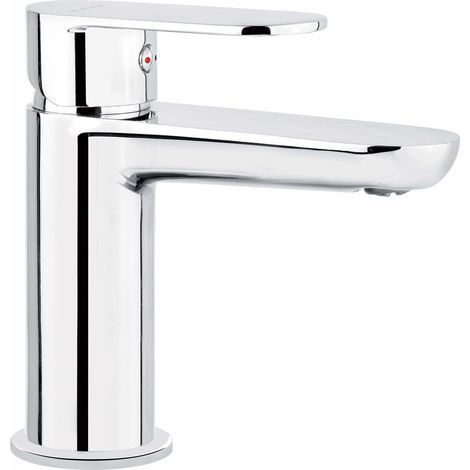 Grifo para lavabo Deante Alpinia cromado, de libre instalación, sin cierre de desagüe (1/2)
