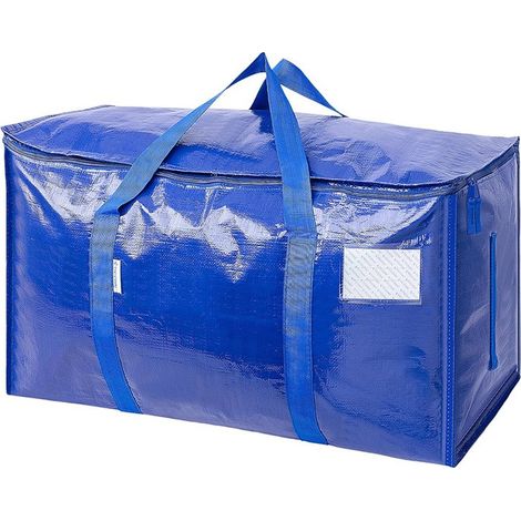 Sacs de déménagement, bleu roi, lot de 6, tissage épais, grande capacité, pliables, pour le rangement et le voyage. (1/5)