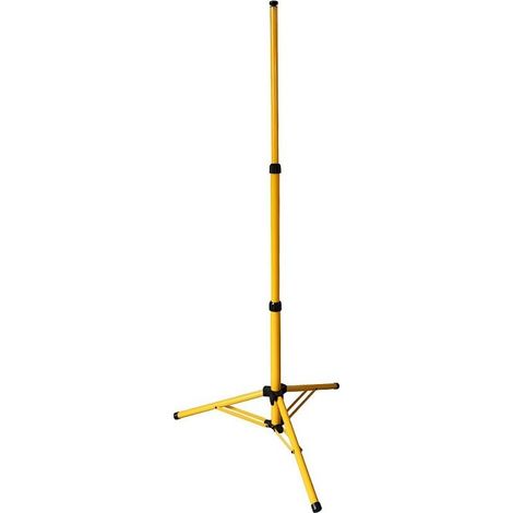 Trépied de chantier,Jaune Trépied pour projecteur LED, Projecteur de chantier à LED trépied ajustable (1/4)