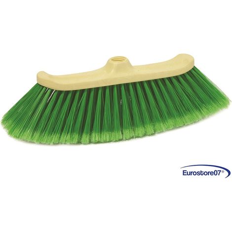 SCOPA DOMESTICA PAVONE IN PLASTICA  cm.36x10x12h.    senza manico   pz 10