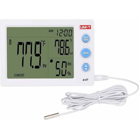 Medidor Temperatura Humedad Digital Termohigrómetro Ut12t A12t