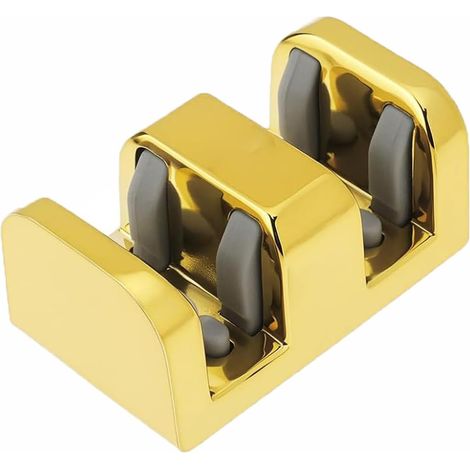 Bloc anti-collision pour portes coulissantes de salle de bain en verre, rail de guidage latéral, amortissement et absorption des chocs pour portes de douche, portes coulissantes de salle de bain 8 mm (1/5)