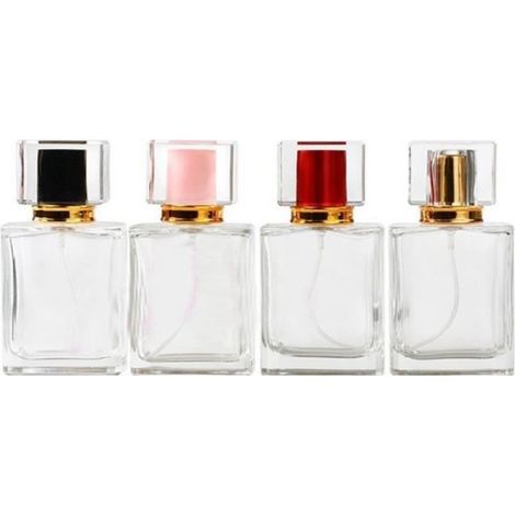 Atomiseur - 50 ml - Verre Transparent - Réutilisable - Pour Parfums Et Huiles Essentielles - 1 Pièce (1/2)