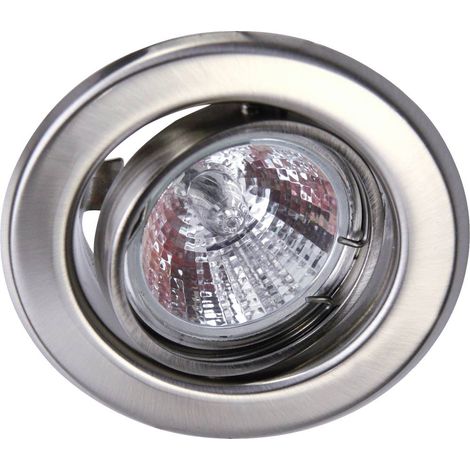 Heitronic 23552 DL6801 Lampada da incasso LED (monocolore) GU5.3 35 W Acciaio inox (spazzolato)