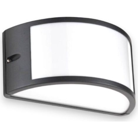 Applique plafoniera illuminazione esterna in alluminio e max 60W nero (1/5)