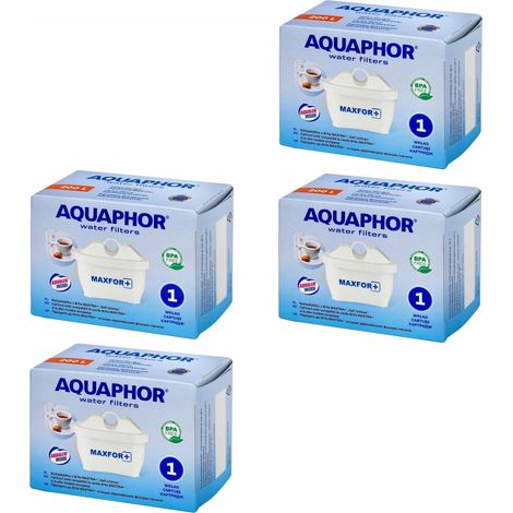 Cartuchos de filtro Aquaphor Maxfor+ (4 unidades).