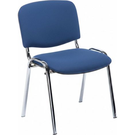 Sillas de escritorio - Pack 4 Sillas Chrome Ofis - Azul