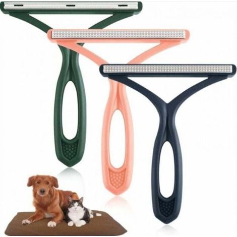 3 PCS Brosse Anti Poils Animaux Chat Chien, Brosse Ramasse Enlève Poils Portable Réutilisable Autonettoyant Brosse Tapis Pet Hair Remover Vêtements/canapé/Voiture/lit/Tapis