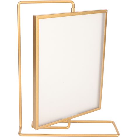 Y5578 Cadre photo métal doré pivotant double face cadre flottant rotatif pour maison (1/5)