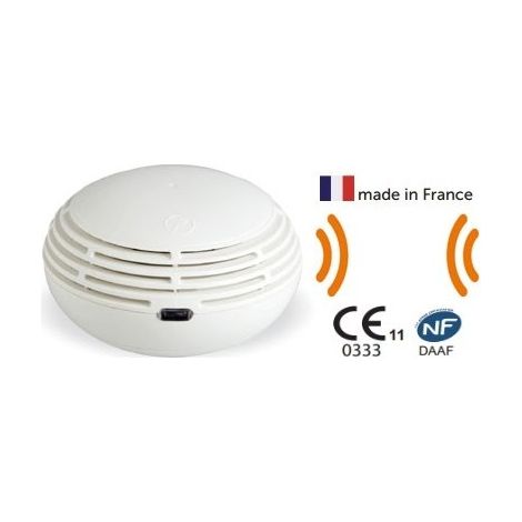 Détecteur de fumée autonome radio – Alimentation 230V – Puissance sonore 85dB – Installation plafond – Norme NF EN 14604 – Finsecur