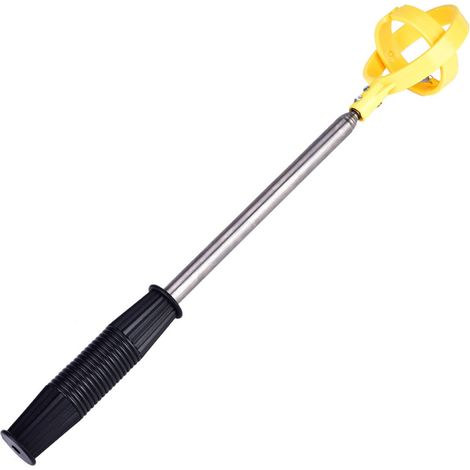 Golf Ball Retriever, Telescopic Stainless Steel Golf Ball Retriever Picker (Yellow) (1/5)