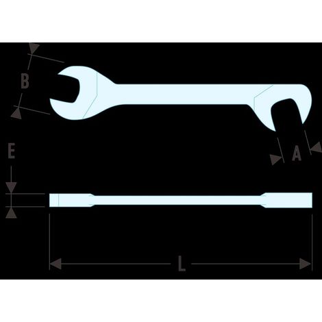 Facom 34.10 Maulschluessel ''Mikromechanik'' 10 mm