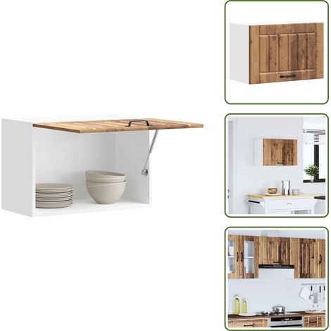 Küchen-Hängeschrank Lucca Altholz-Optik Holzwerkstoff - Küchen-Wandschrank - Küchen-Wandschränke - Wandschrank Küche - Küchenschrank (1/5)