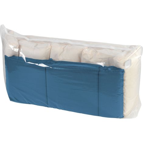 WENKO Copertura per conservazione sottovuoto, Cubo XXL, risparmia il 75% dello spazio, protegge i vestiti e la biancheria da umidità e tarme, Polipropilene, 180x90x50 cm, Trasparente