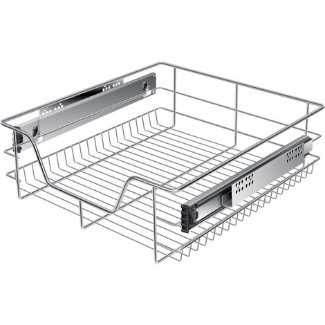 KESSER® Cassetto telescopico, acciaio inox cromato - 1x 50 cm, argento (1/5)