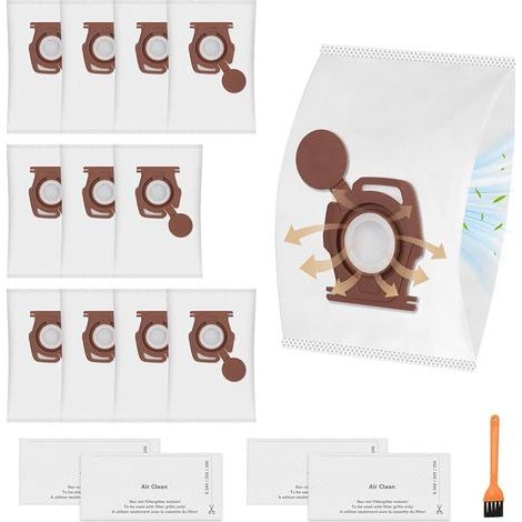 Packung mit 12 CO2-Staubsaugerbeuteln, kompatibel mit Miele Pure CO2 (1/5)