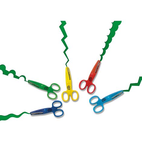 Set di forbici a zigzag