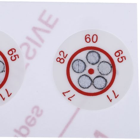 Étiquette thermosensible RS PRO 60°C à 82°C 5 niveaux ( Prix pour Paquet de 10 )