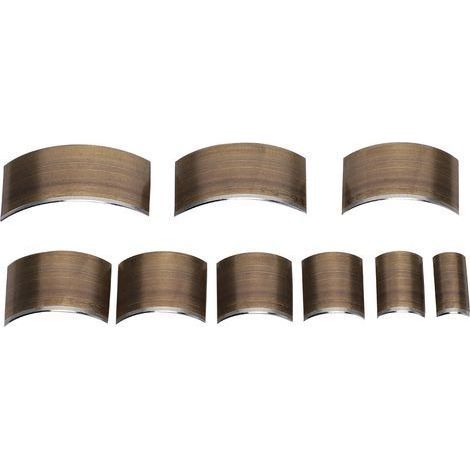 Set mit 9 V-förmigen Lederlochern, DIY-Lochwerkzeug für Gürtel, flacher Halbkreisschnitt, runder Lochaufsatz, 30 mm. (1/5)