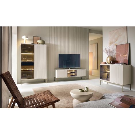 Ensemble meuble TV SENTO couleur Cachemire (1/5)