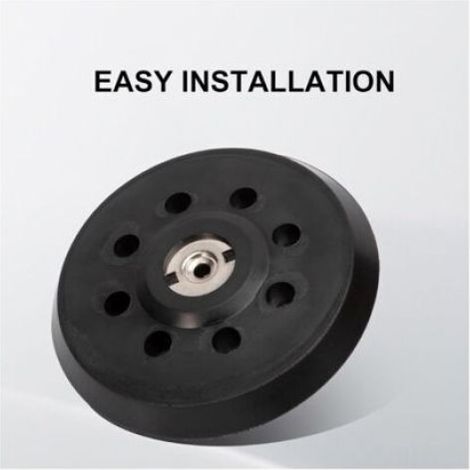 GVSS 1 Pièce Plateau Ponceuse 125mm 631220000, Plateau de Ponçage 125mm Perforé Auto-Agrippant Compatible avec Metabo SXE 325 (1/4)