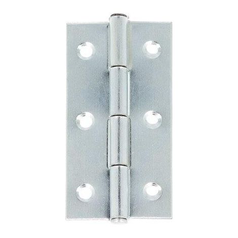 CERNIERE CON SPINA FISSA FERRO ZINCATO 25 X 40 MM. 2 PZ.