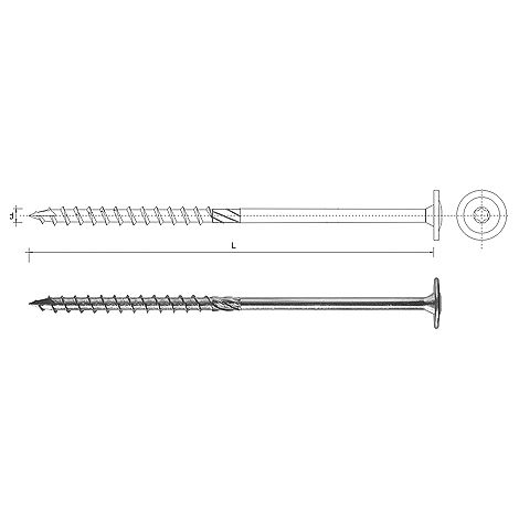 WKR臉T DO DREWNA Z KO艁NIERZEM NA TORX OCYNKOWANY 660MM T30 - 100.0 SZT - SPKK 660 (1/2)