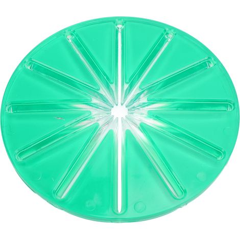 Pare-éclaboussures pour bol mélangeur, 6 lignes, empêche les débordements, améliore l'efficacité en cuisine, rond, vert (1/5)
