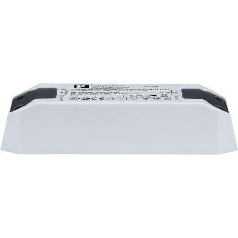 PAULMANN 97762 TRANSFORMATEUR ÉLECTRONIQUE HALO+LED 0-50W 230/12V 50VA, MATIÈRE PLASTIQUE, BLANC, 4,4 X 12,7 X 2,8 CM (1/5)
