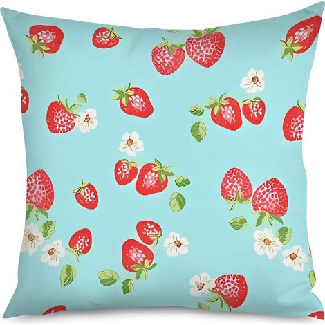 Housse de Coussin Décoratif Fraise Rouge Maison (1/5)