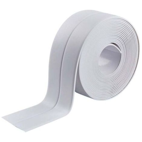 3 Rouleaux Bande d'étanchéité Imperméable, Ruban de Calfeutrage Autocollant pour Toilettes WC,Baignoire (Blanche 3.2m3.8cm)