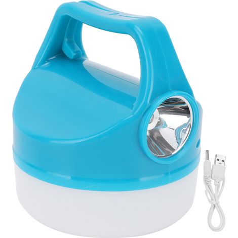 LED étanche rechargeable par USB lampe de poche bleue pour