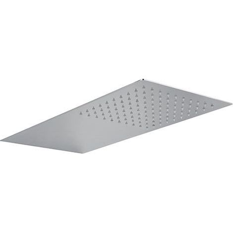 Soffione a parete in acciaio inox Lipsia, 50x27 cm
