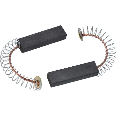 vhbw 2x spazzola carbone compatibile con Miele WS5407 TYPWS5407(MX), WS5407 TYPWS5407(US), WS5407C TYPWS5407C(US) lavatrice + molla