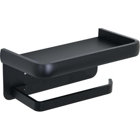 Wand-Toilettenpapier-Toilettenpapier mit Etagere ohne Pergage. Papier-Toilettenpapier-Wandaufkleber, selbstklebend aus Aluminium. Papier-Toilettenpapier-Rolle für das Badezimmer (1/5)