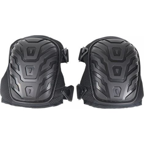 Pair of professional gel knee pads, durable, non-slip, with double straps and easy to fasten, adjustable, suitable for work, gardening, and carpentry. (1/4)