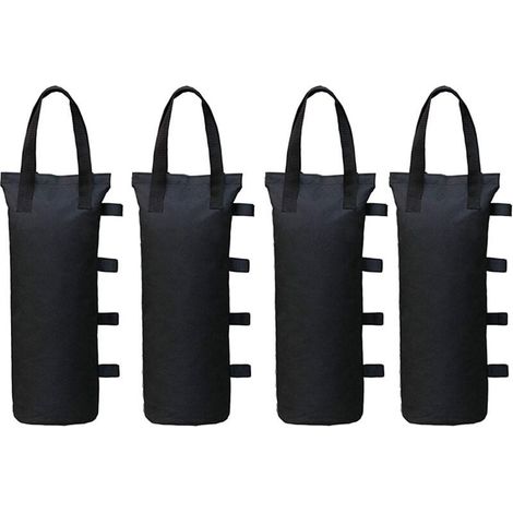 Poids Tonnelle Industrielle 600D, Jeu de 4 Poids pour Tonnelle, Revêtement Intérieur en PVC, Sac de Sable pour Tonnelle pour Tente Pop-up, Auvent ou Parasol (Unique Tube) (1/4)
