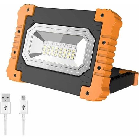 Lampe de travail LED rechargeable 1000 lm 4500 mAh IP65 USB (1/4)