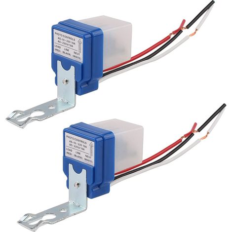 2pcs AC 220V 10A Automatic Auto On Off Photocell Light Switch Light Sensor Switch (1/5)
