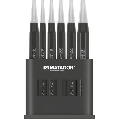 MATADOR punzone-Set, 6 teilig 3-10 mm, 0716 9060