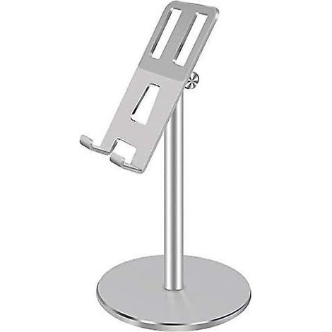 Support de téléphone portable pour bureau, support réglable pour tablette, support portable pour téléphone portable, en aluminium